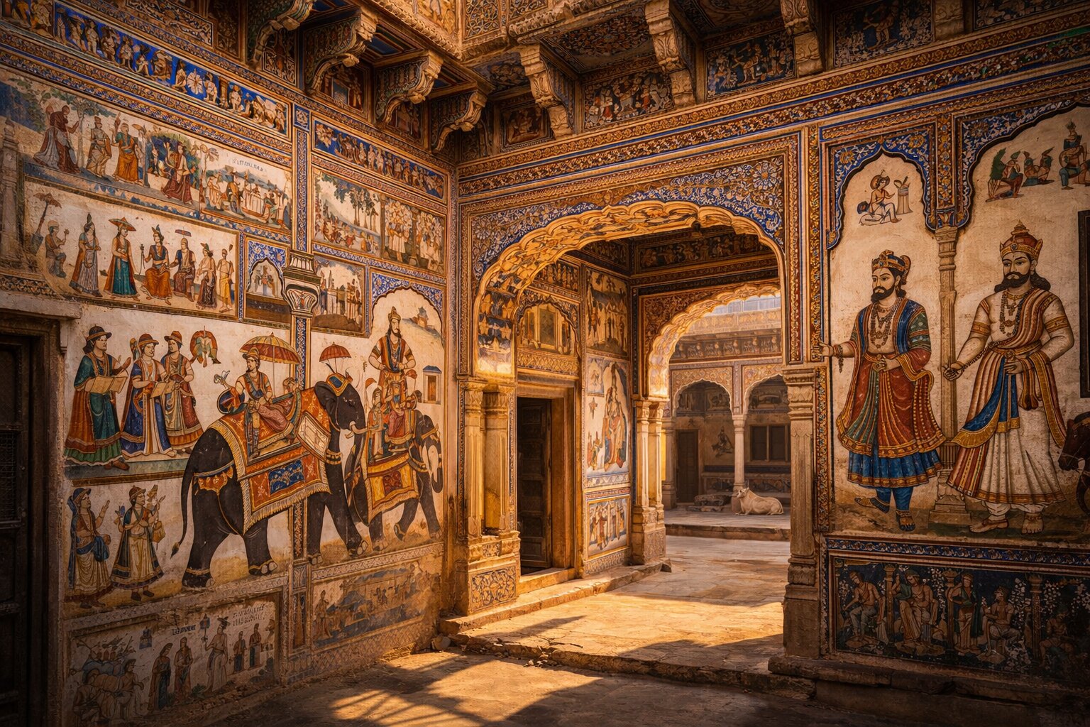 Nawalgarh Frescoes: Exploring the Painted Walls of Shekhawati